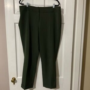 Olive green dress pants, size 14